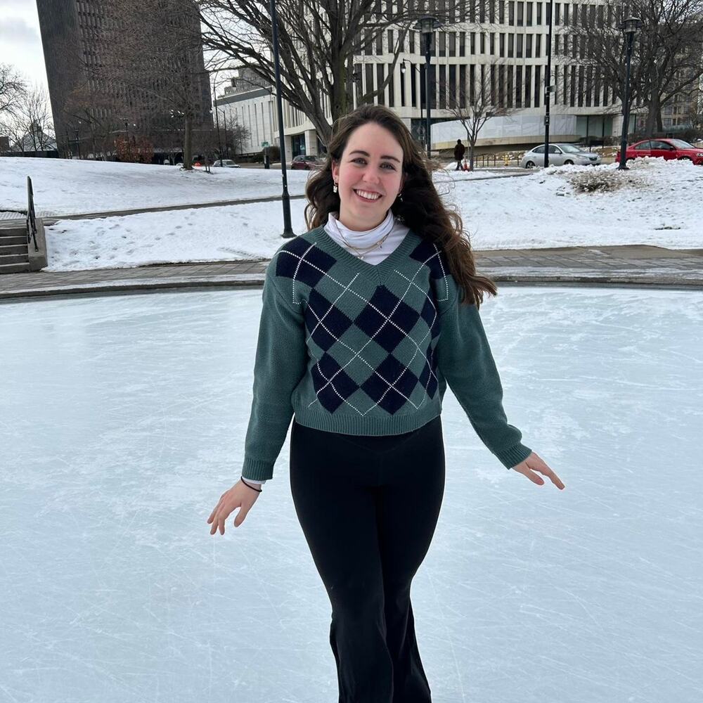 Classic preppy argyle knit sweater